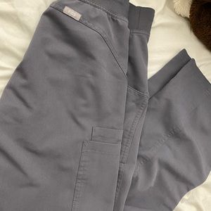 Grey Kade Figs scrub pants